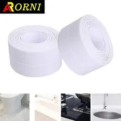 Sealed Self-adhesive Waterproof PVC Sticker,self-adhesive Waterproof Tape,Bathroom & Shower Sealing TapeForKitchen, Shower, Sink