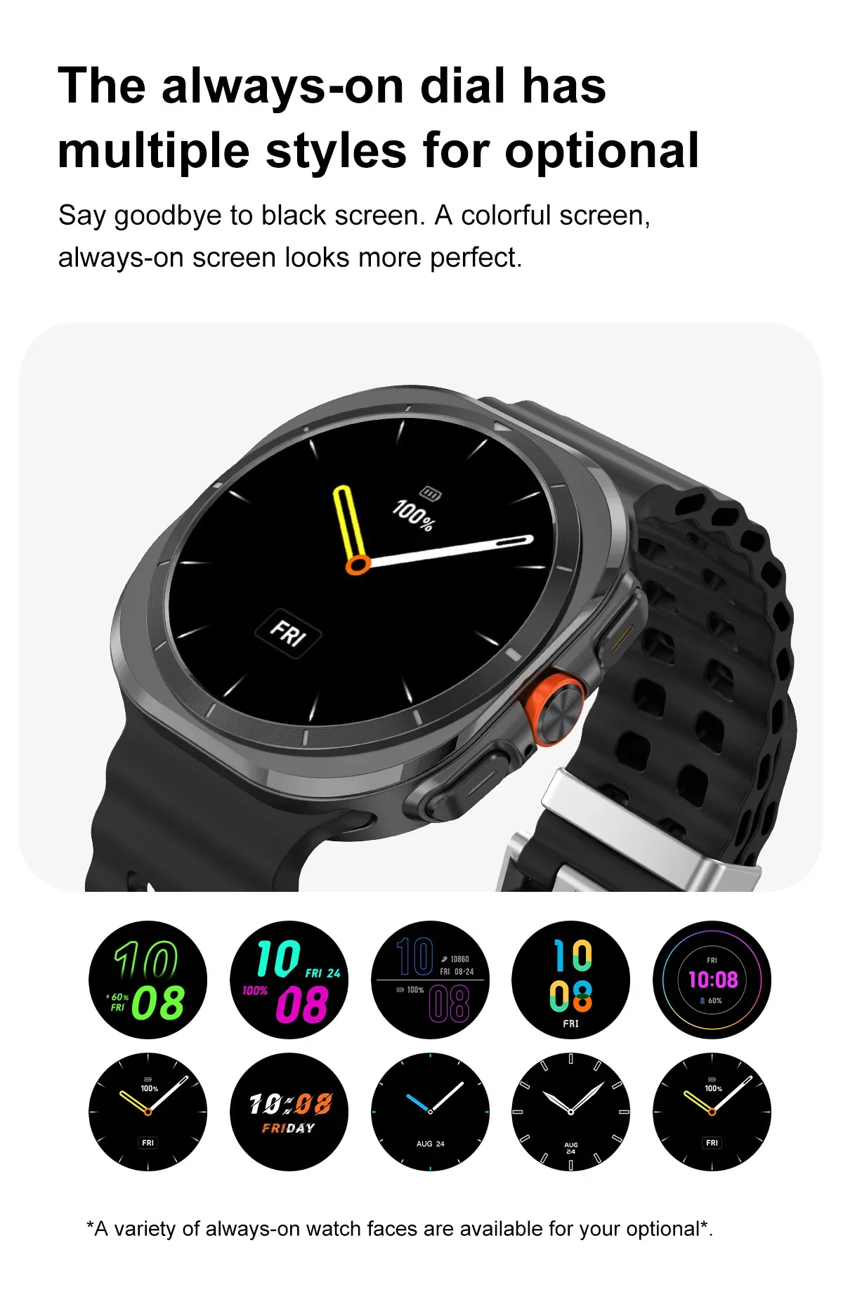 Gaines Smart Watch DT Ultra Watch 47mm Series 7 Bluetooth Call Compass 32GB ROM TWS Local Music Men Women Sports Smartwatch