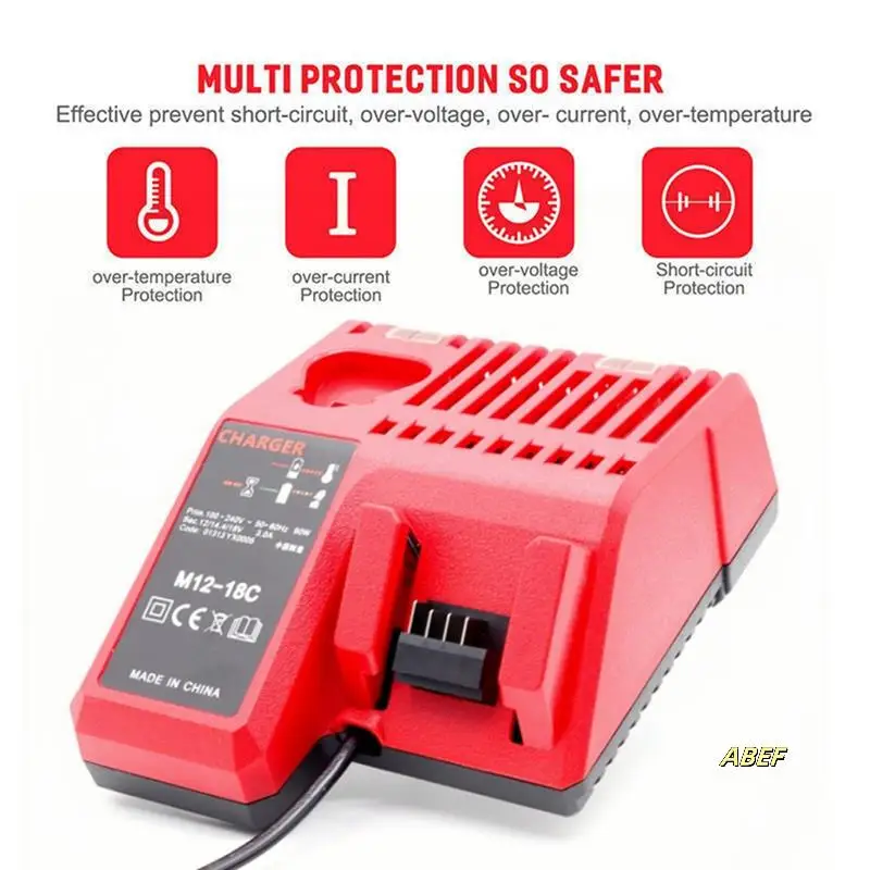 Li-Batterijlader Li-Batterijlader Multi Voltage Oplader Voor M12 M18C 14 V-18 V 48-11-1850 48-11-1840 EU Plug