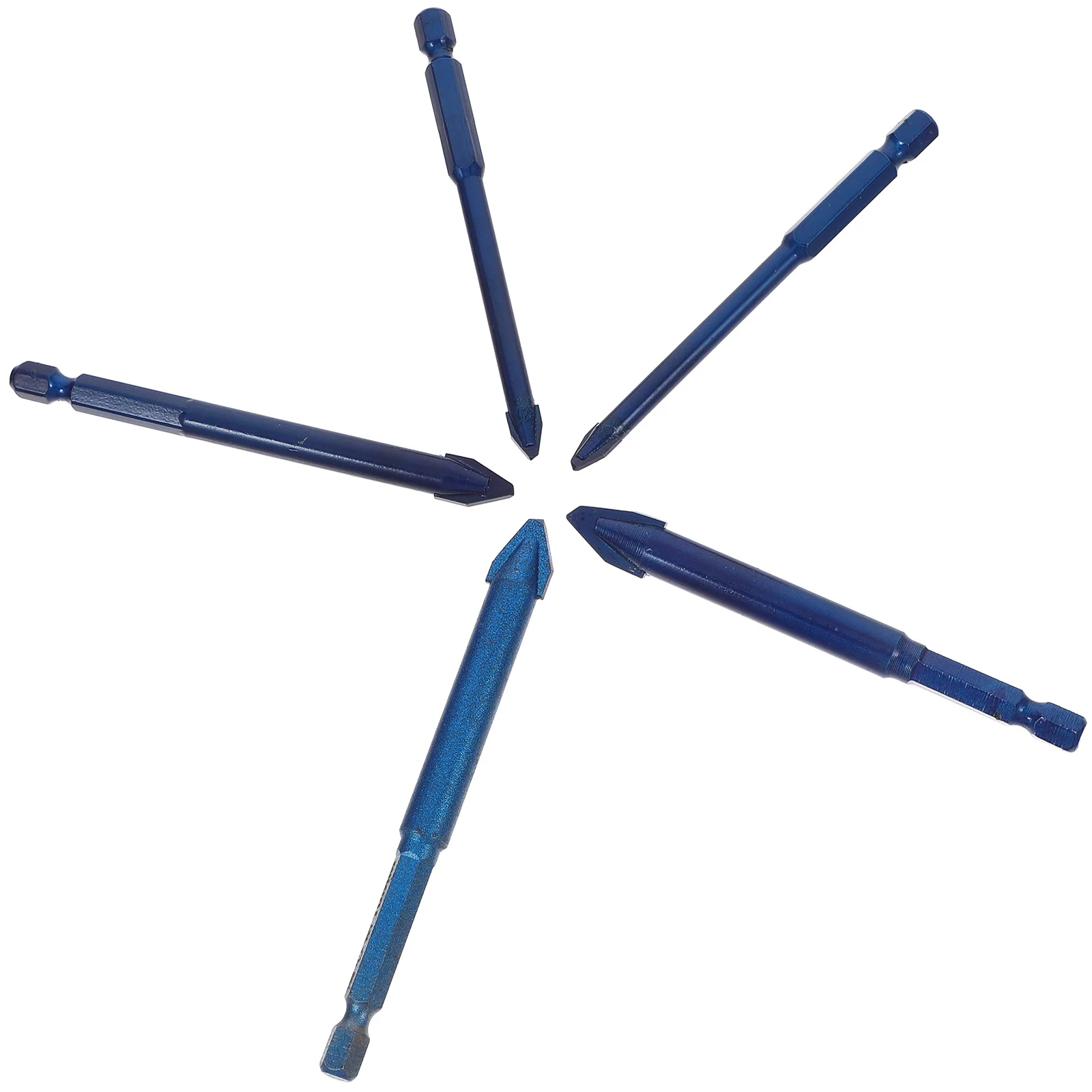 

5Pcs Eccentric Drill Bits Alloy Material Masonry Concrete Ceramic Tile Glass Drilling Set Precision Stable Drill Bit for Wall