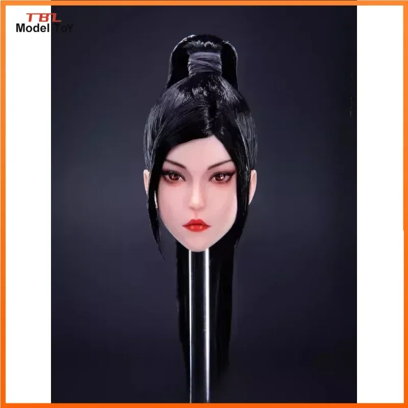 

1/6 Scale Mei Er Head Sculpt Little Girl Head Carving Long Short Hair Model for 12'' Female Soldier Toys