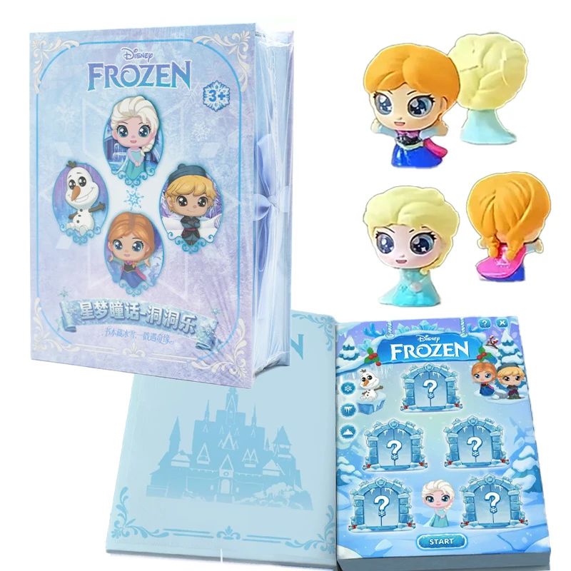 

SISING Genuine Disneys Frozen The Magic House A Fairy Tale of Starry Dreams Princess Aisha Anna Blind Box Ornament （Contains 4）