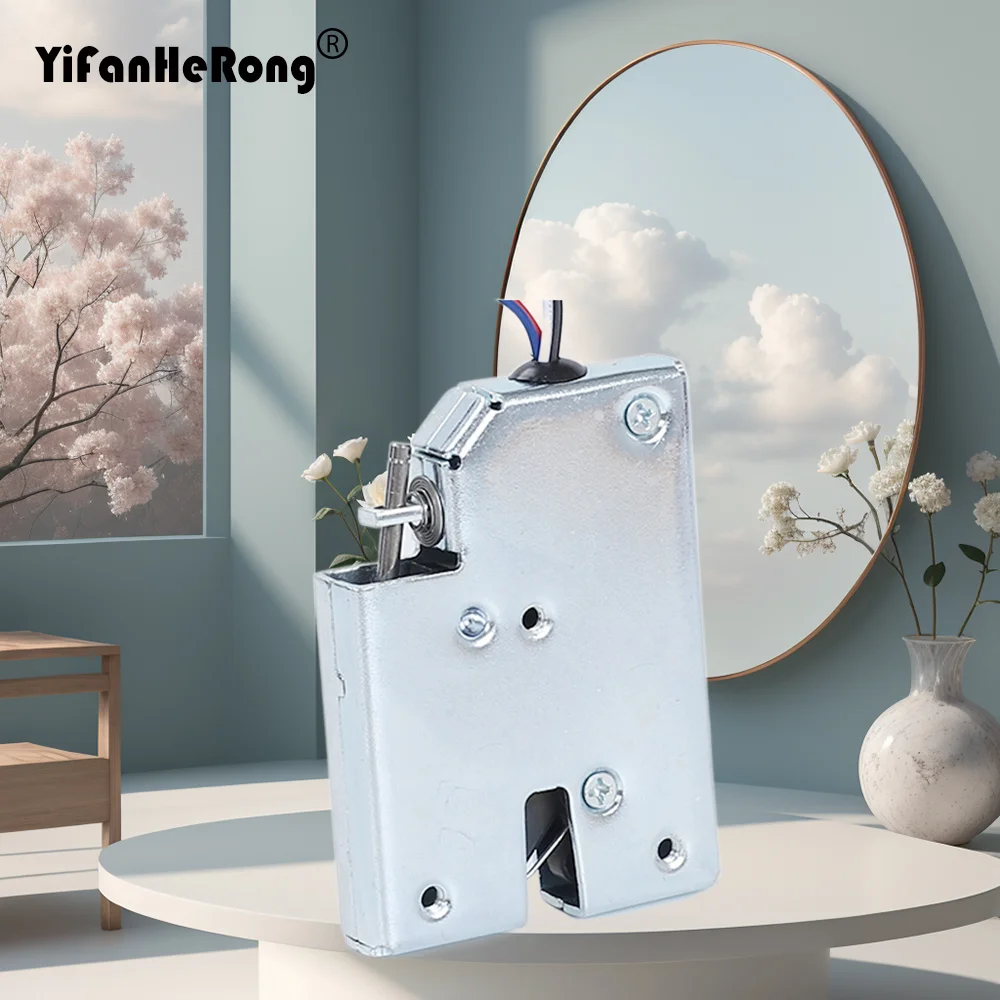Electric Control Lock DC 12V Cabinet Electromagnetic Door Lock Magnetic Lock Power-on Instant Locking