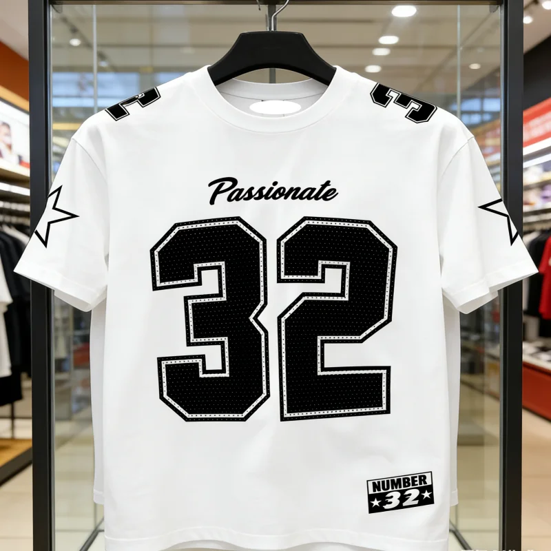 

2026 New Best Seller No.32 Casual Short-sleeved T-shirt Sports Breathable Quick Drying Men's Simple and Comfortable Beachwear