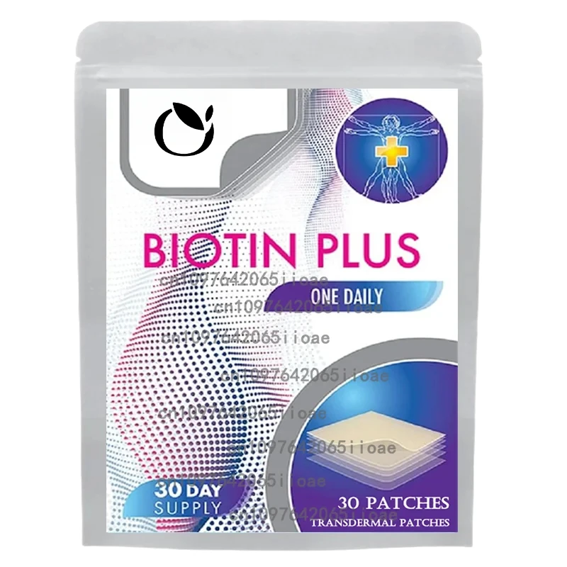 

30 пластырей для роста волос Biotin Plus Patch для женщин, Biotin Plus Polygonum Multiflorum