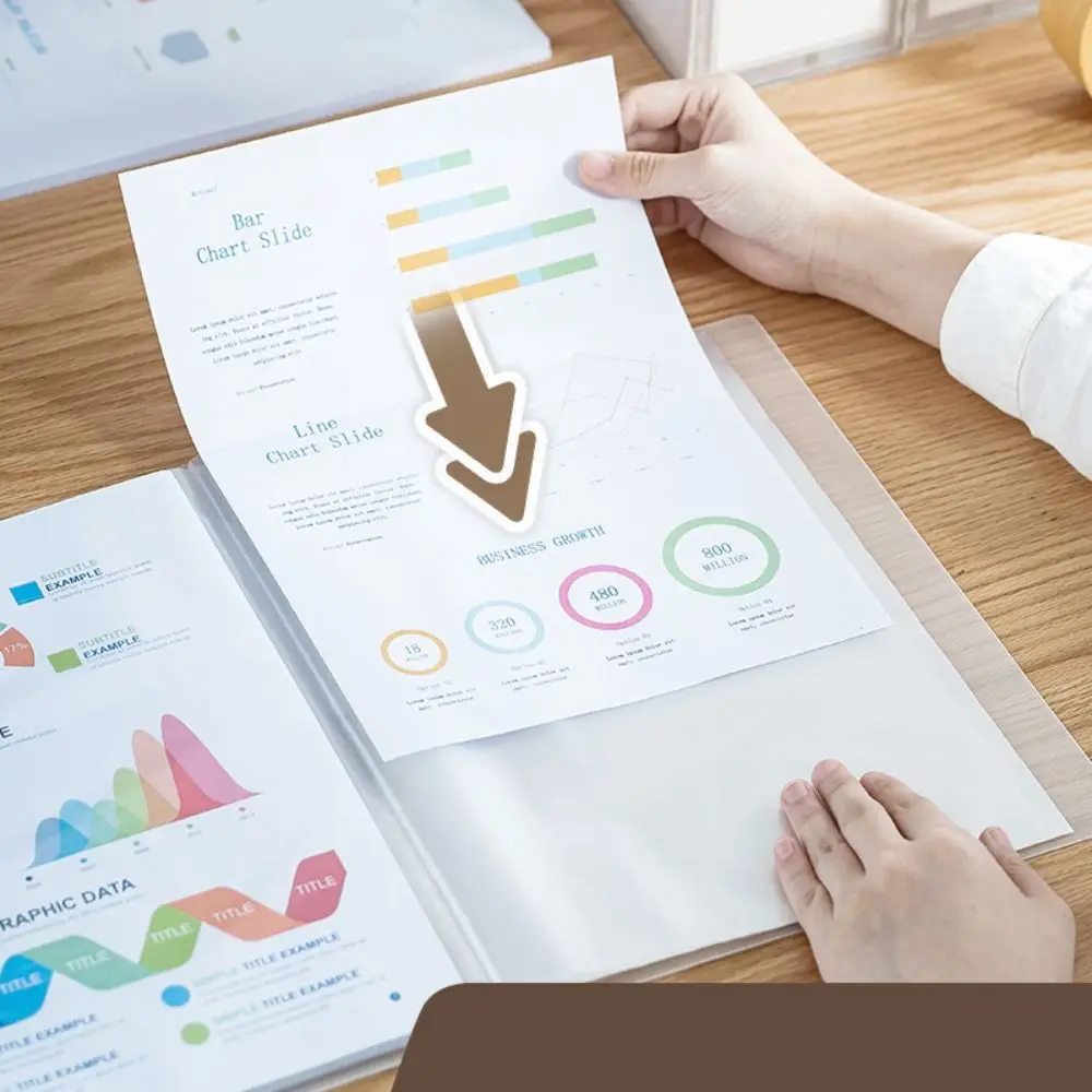 30 Pages Size A4 File Folder Large-Capacity Multilayer Examination Paper Bag Thickened Loose Leaf Folder