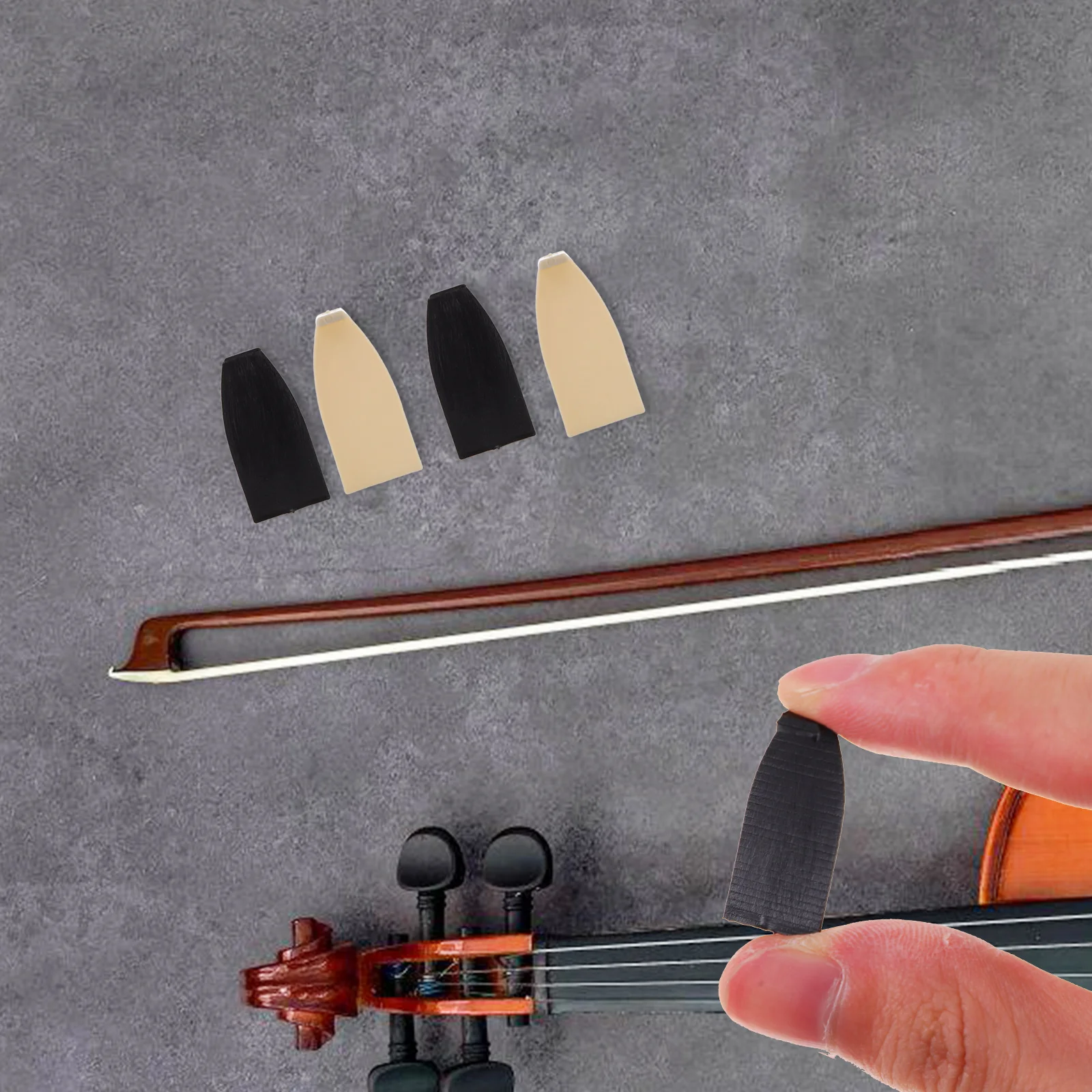 

10Pcs Violin Bow Tips Lightweight Plastic Fittings Stringed Instruments Parts Violin Horsetail Protector Violinist Gift