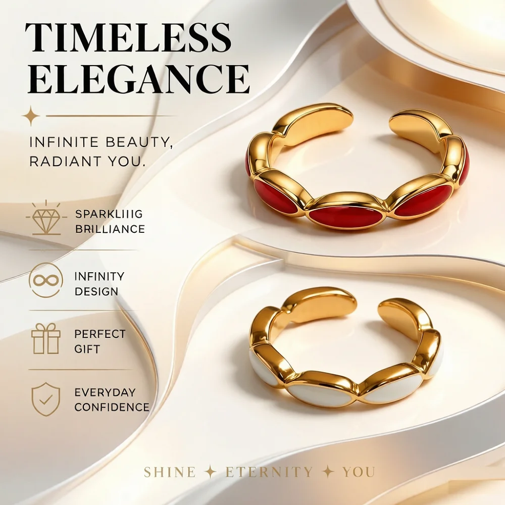 Mode 7 Graanrijst Design Ring  - Minimalist Ring Stackable recensie en prijs