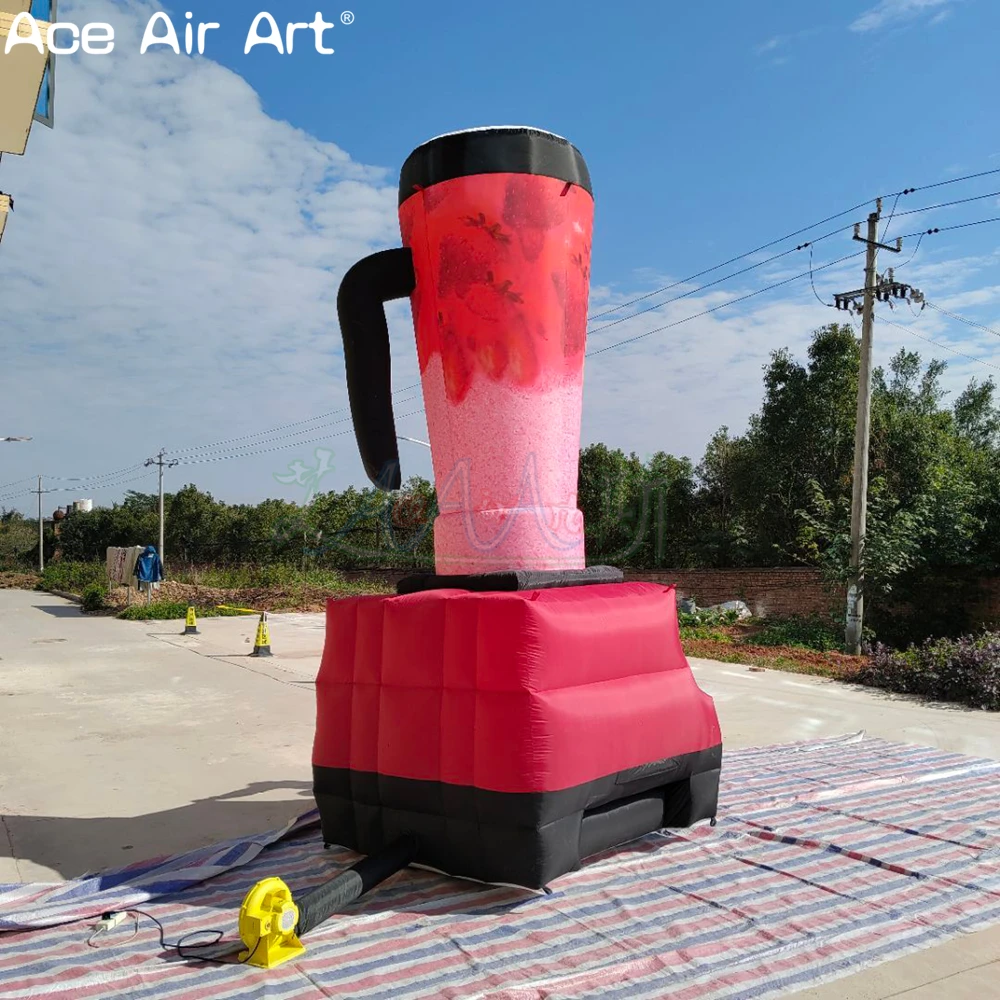 

Inflatable Giant Blender Smoothie Cup Sculpture, Drink Model for National Smoothie Day & Healthy Food Events