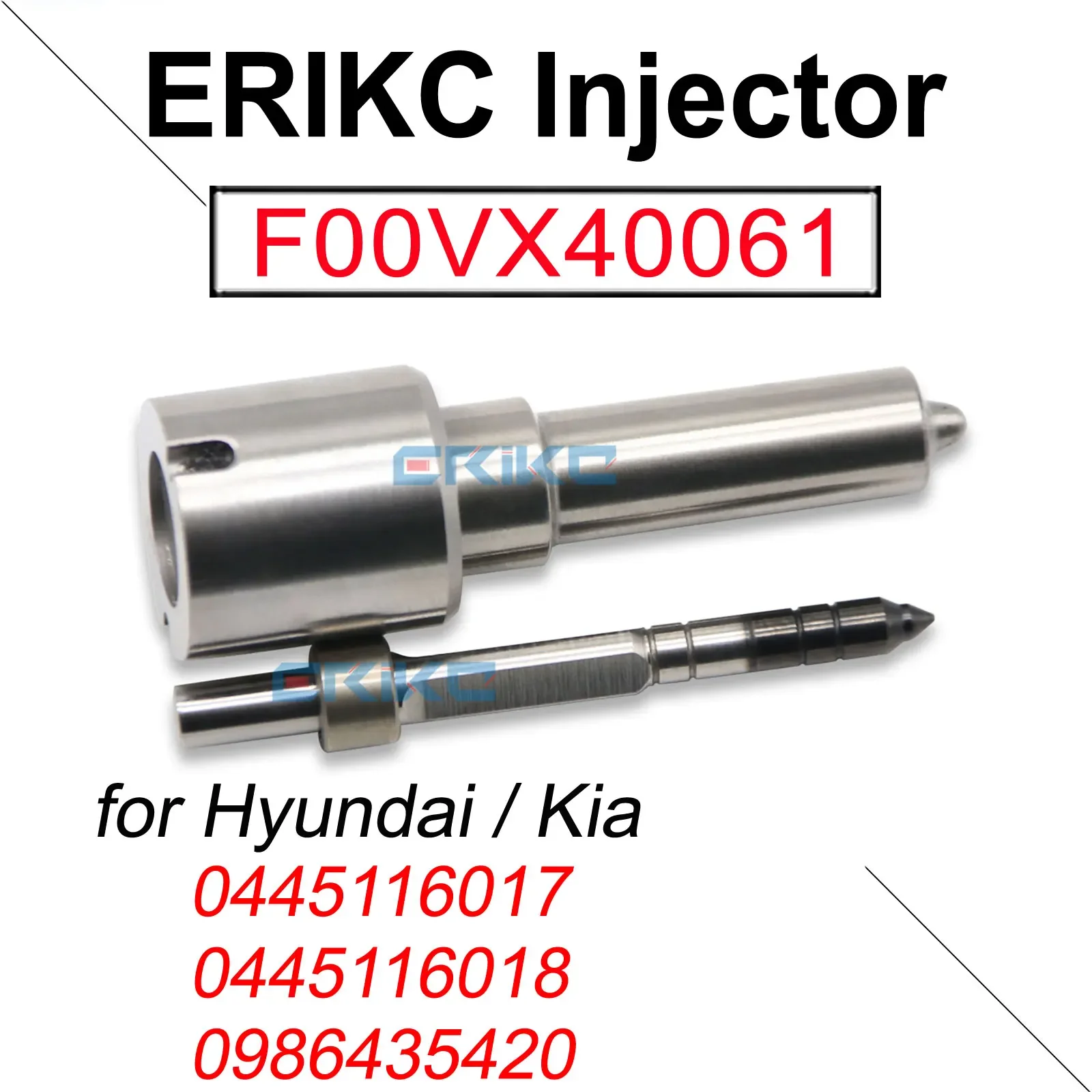 F00VX40061 FOOVX40061 Common Rail Injector Piezo Nozzle F 00V X40 061 Atomizer For Hyundai Kia 0445116017 0445116018 0986435420