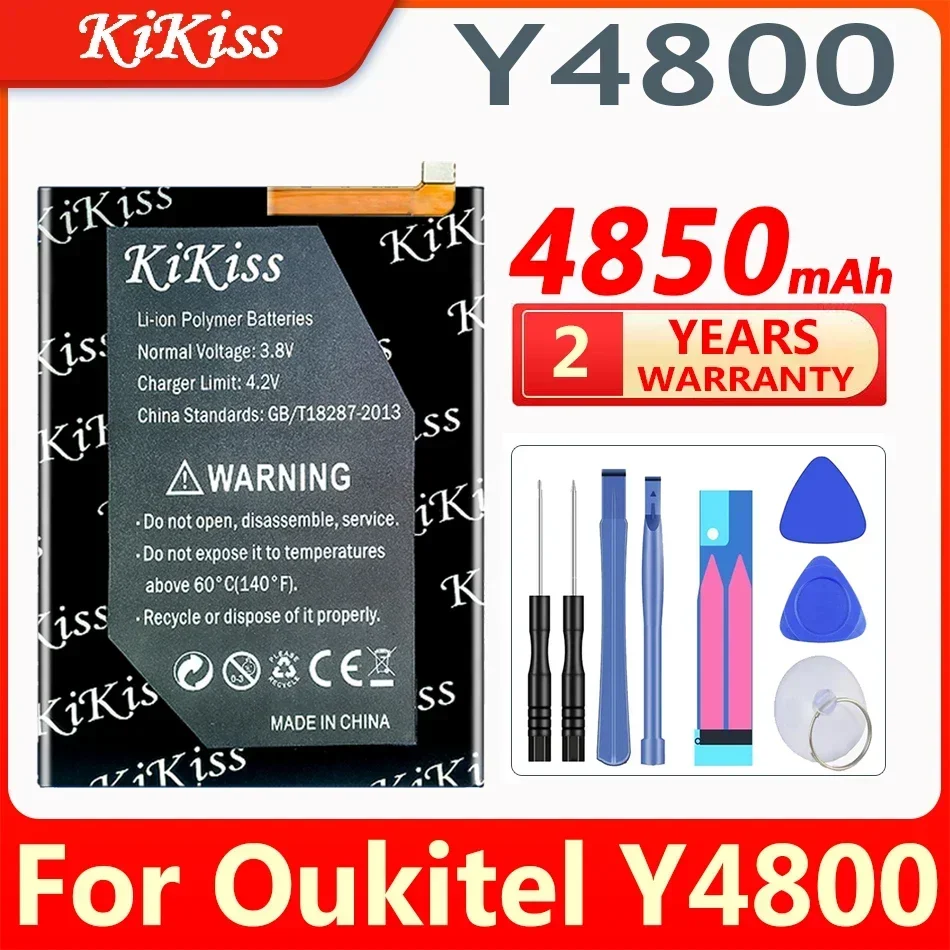 KiKiss 4850mAh Rechargeable Battery Y4800 for Oukitel Y4800 Long Standby Time Mobile Phone Accessories ACCU Spare battery