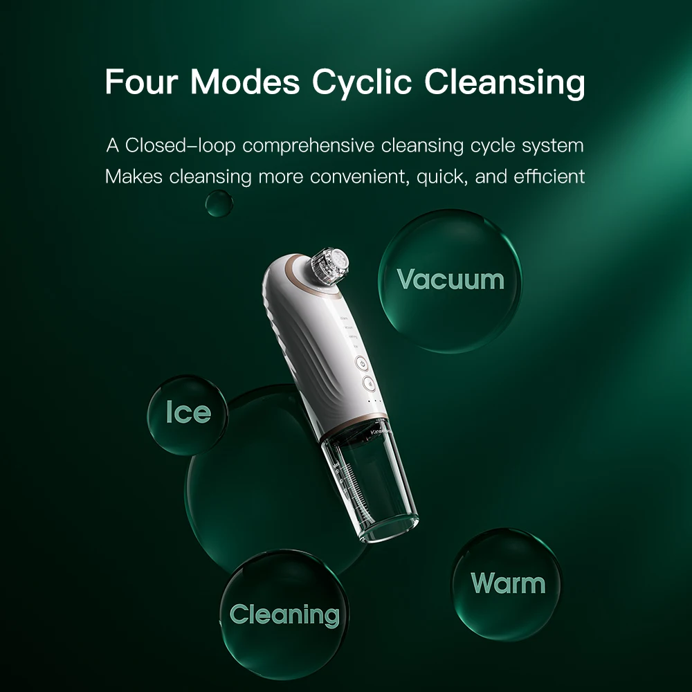 New Facial Electric Small Bubble Blackhead Remover Cleaning Vacuum Cleaner Water-oxygen Cycle Pore Acne Pimple Remove Tool