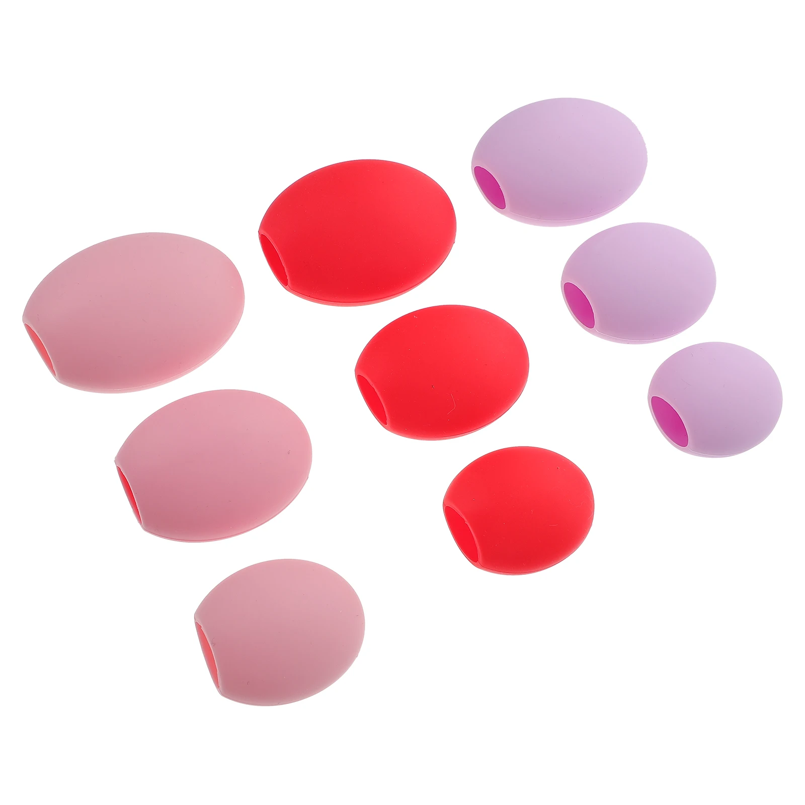 

9pcs Silicone Makeup Covers Dustproof Travel Caps Durable Makeup Brush Protectors 12Colors Brush