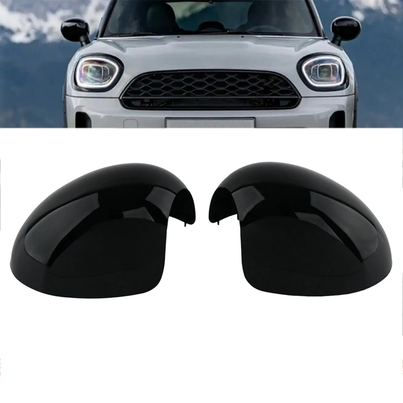 Super Sale 1Pair Rearview Mirror Shell 51162754913 51162754914 for BMW MINI Cooper R55-R61 07-13 Side Door Wing Mirror Cover Tri
