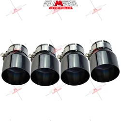 SUMSOO 1 Pcs Black Stainless Steel Exhaust tips for BMW F87 M2 F80 M3 F82 F83 M4 Direct Fit Exhaust Tip other auto engine parts