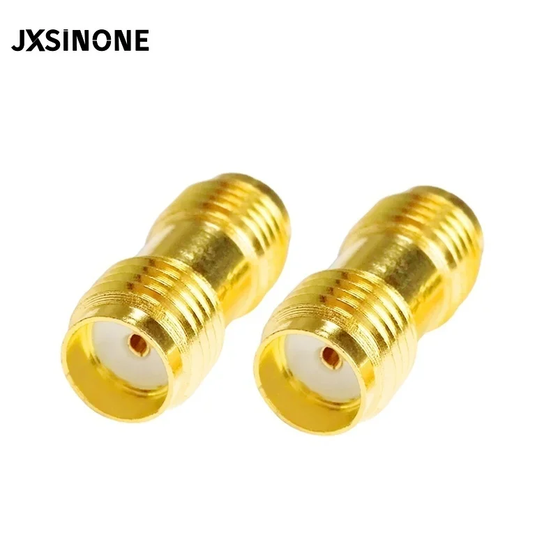 Imagem -02 - Jxsinone Adaptador Sma Adaptador rp Sma Fêmea Pino para Sma Fêmea Pino Conector Duplo Reto de Cobre Banhado a Ouro