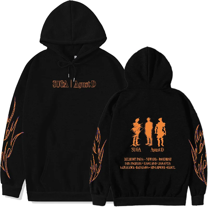 

2023 K pop D-DAY TOUR MERCH Мужская/Женская толстовка с длинным рукавом Свободная Повседневная Толстовка в стиле пары унисекс уличный Топ