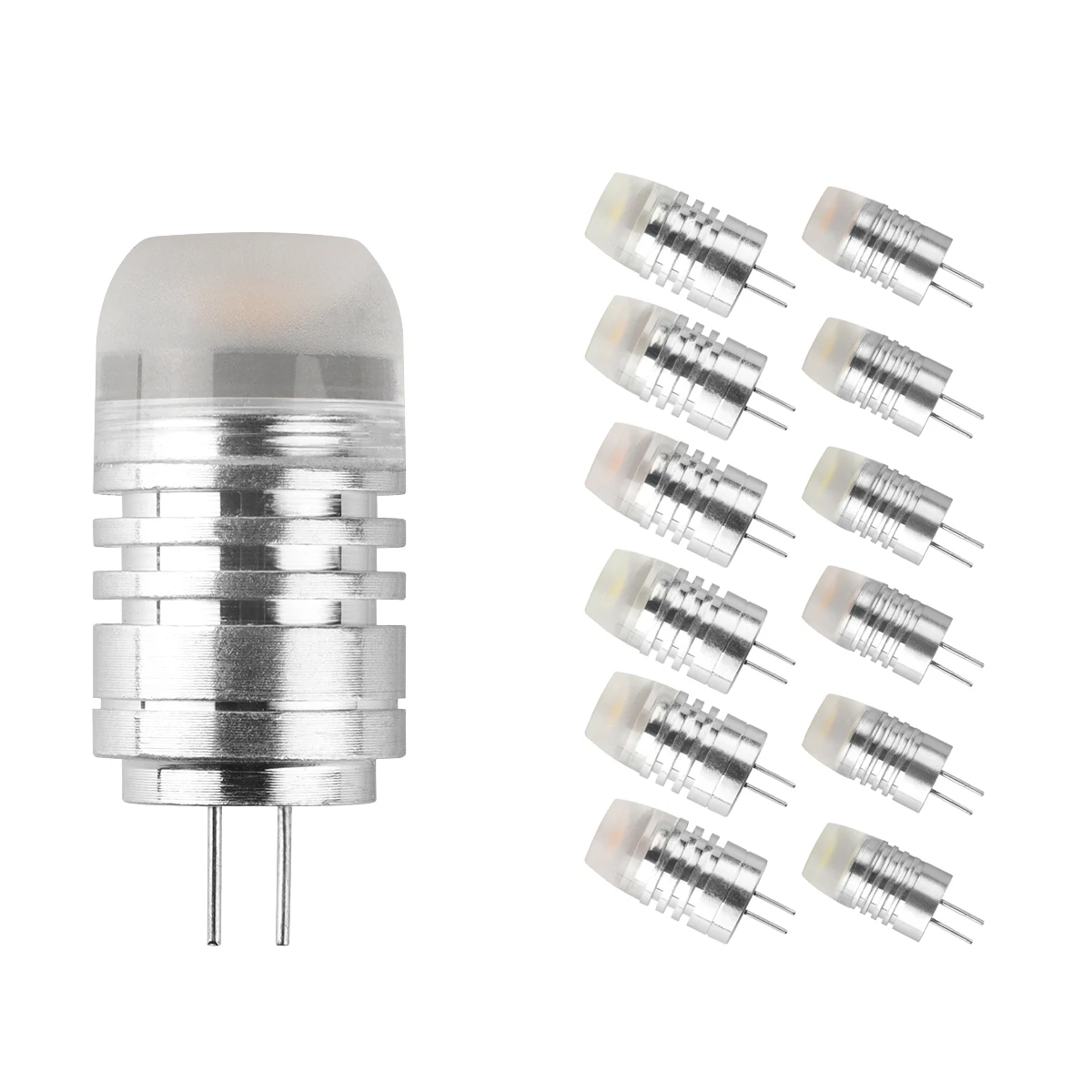 Luzes de carro LED Mini G4 COB, Alta Eficiência Luminosa, Sem Estroboscópio, Lustre de Cristal, Cozinha, Estudo, Banheiro, AC, DC, 12V, 2W, 3W, 1-10Pcs