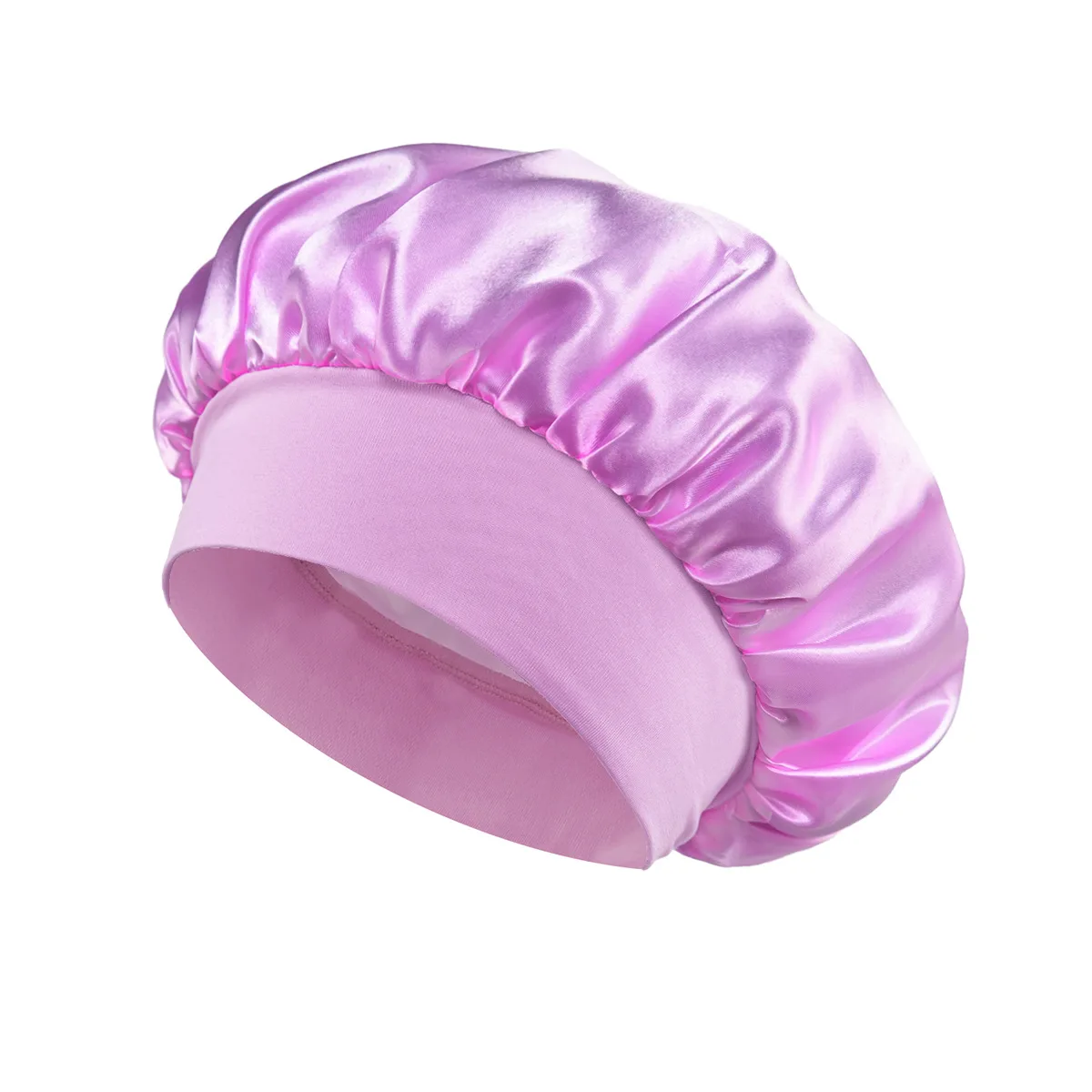 1 stks Zachte Zijde Satijn Gevoerde Motorkap Grote Satijnen Haar Motorkap Huishoudelijke Slaap Douchemuts Haar Wrap Cover voor Lange Kapsalon Tool