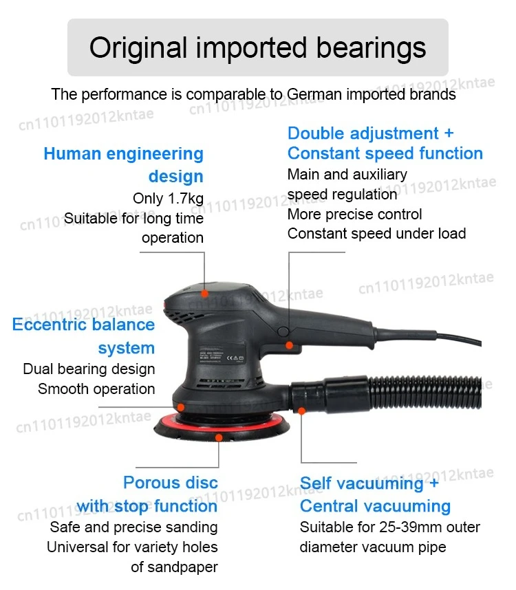 Variable Speed Electric Brush 70*400mm Sander square Orbital Electric Sander 5mm  Eccentricity