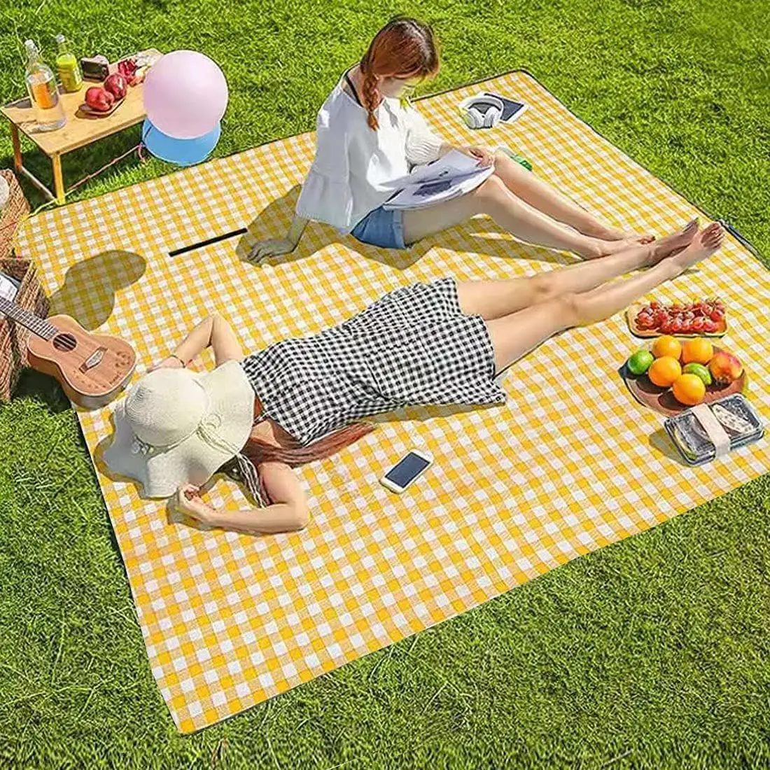 1PC Thickened Sand-proof Outdoor Mat for Family Waterproof Portable Oxford Cloth Mat for Outdoor Camping Spring Outing Picnic