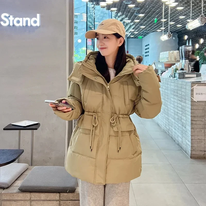 2024 Winter New Jacket Women Thick Long Parka Hooded Coat Female Fashion Jackets Long-Sleeved Parkas Women's Clothing