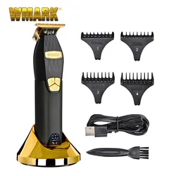 WMARK-cortadora de pelo digital NG-2033, con base de grabado