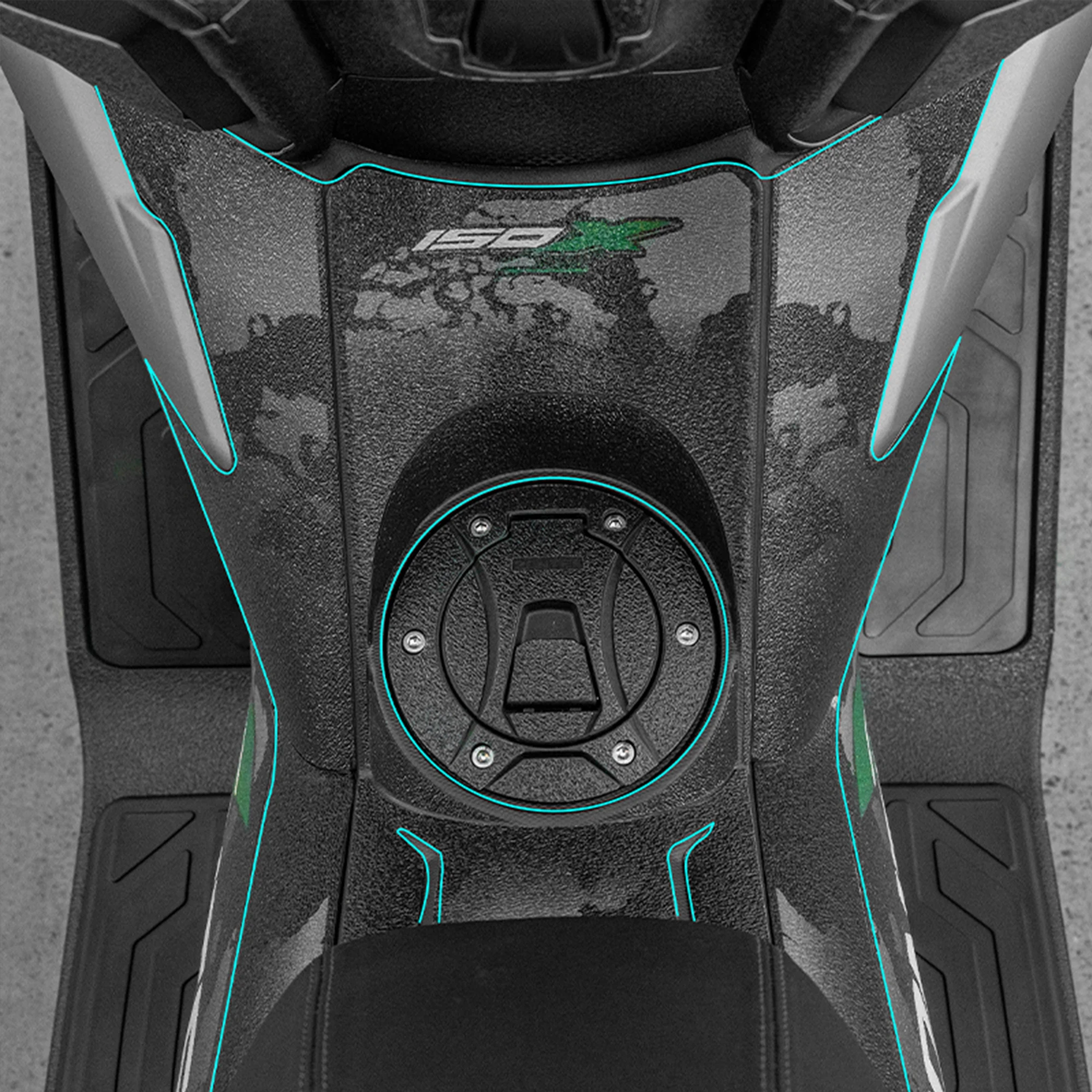 Compatible With 2026 ZONTES 125 150X Motorcycle Tank Protector Sticker Thickened Buffer Anti Scratch Fuel Tank Decal