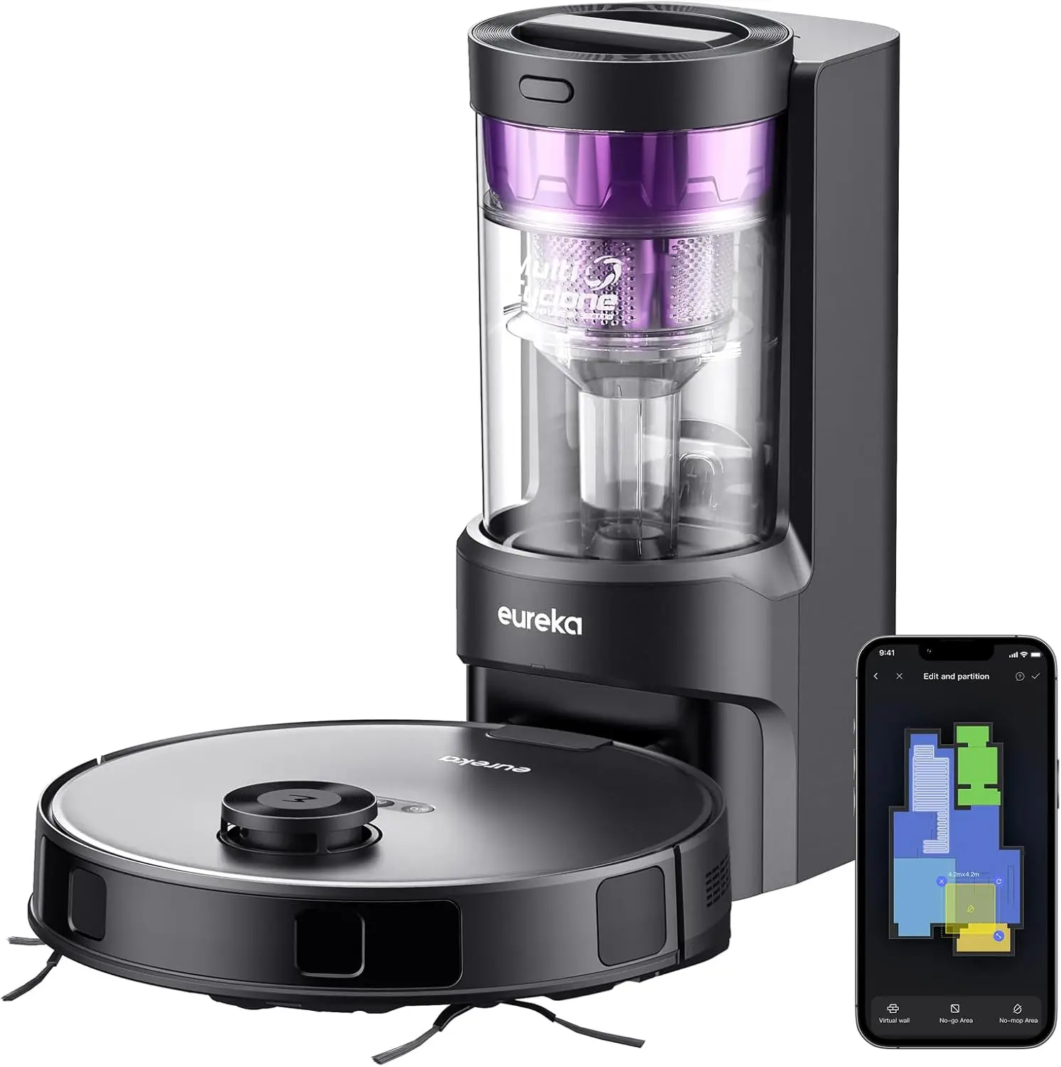 

Самоопорожняющийся робот-пылесос без мешка с навигацией LiDAR, всасыванием 3000 Па, емкостью 45 дней для эффективной уборки