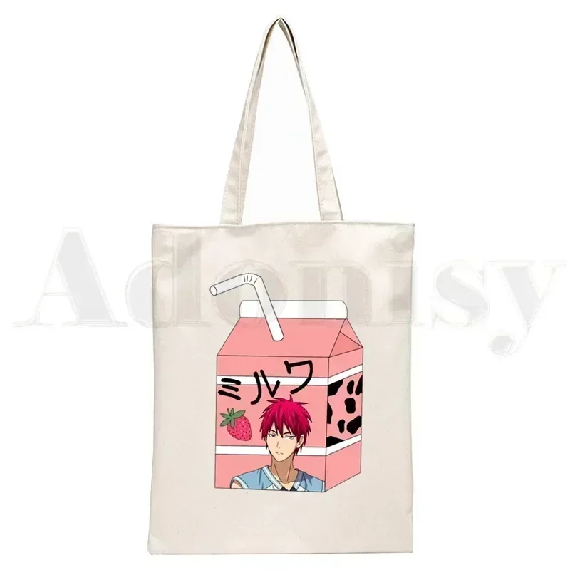 حقيبة تسوق أنيمي كوروكو نو سلة ، قماش بيئي ، متسوق قطن ، حقيبة حمل ، تسوق ، قابلة لإعادة الاستخدام