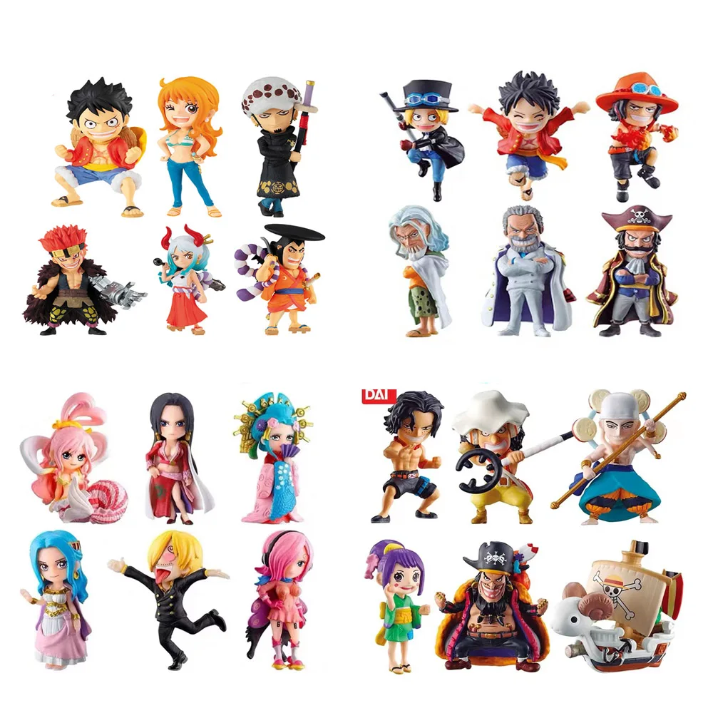 BANDAI ONE PIECE Gashapon Devil Nut Q Version Anime Action Figures Collect Model Toys in Stock