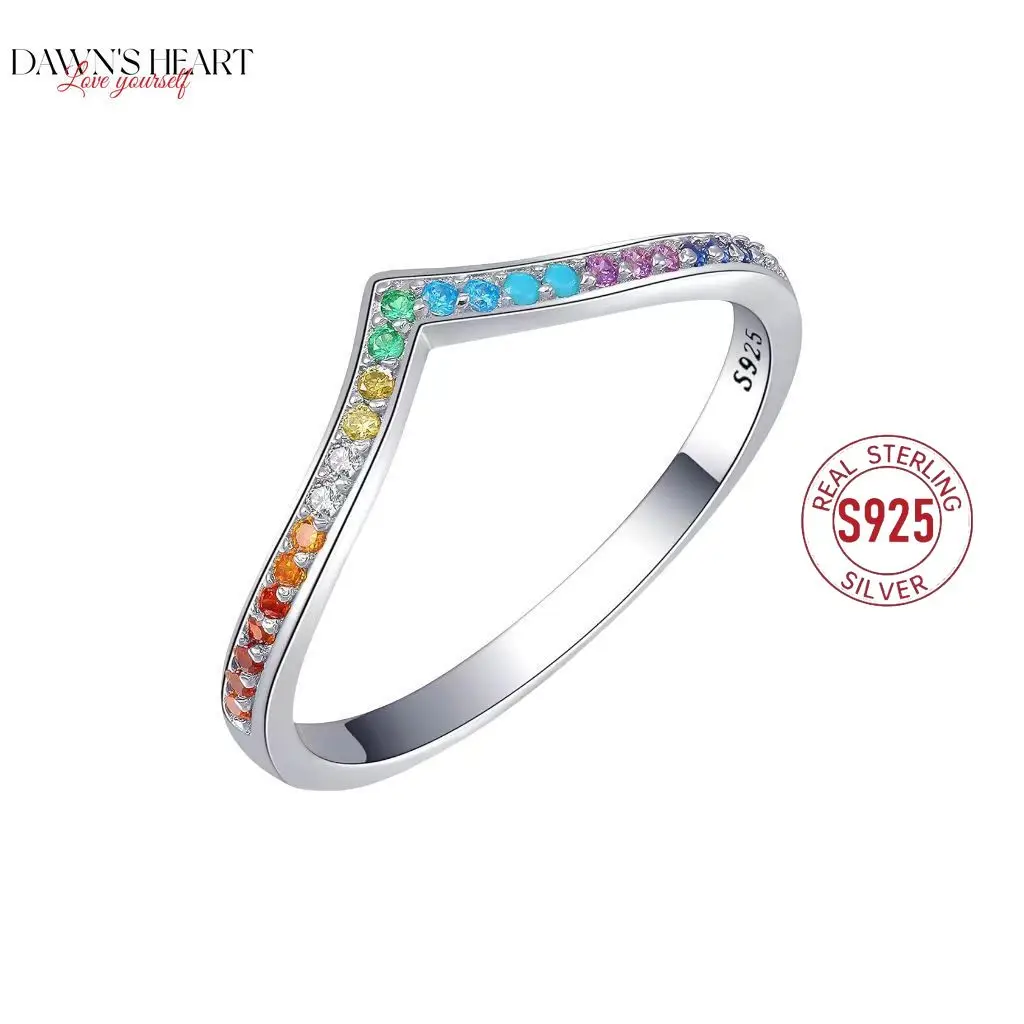 

925 Sterling Silver Ring Stackable Infinite Heart Romantic Love Bow Sparkle Exquisite Engagement Original Silver 925 Rings