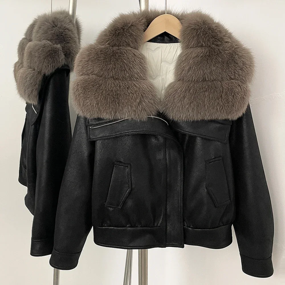 Women's Demi-season Jacket Lightweight Padded Jackets Long Sleeve Ladies Down Coats & Parkas Waterproof Reversible Coat with Zip