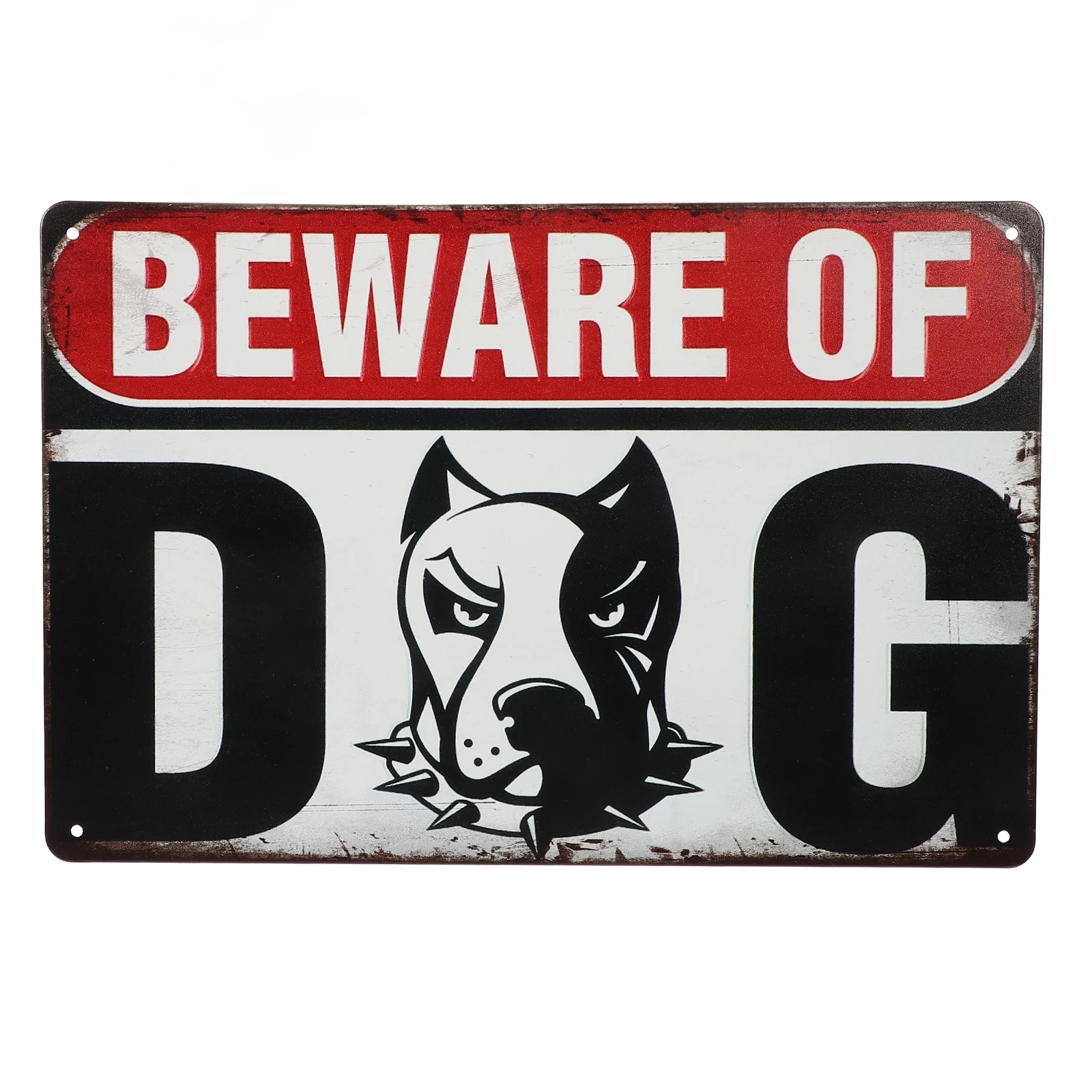 

1pc Retro Metal Dog Warning Sign Vintage Garden Outdoor Yard Decor Durable Signs Gate Fence Garage Waterproof
