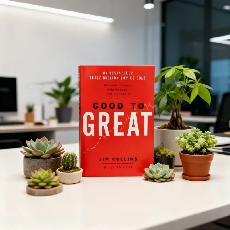 

Why Some Companies Make The Leao and Other Don't Good To Great By Jim Collins in English Paper Book