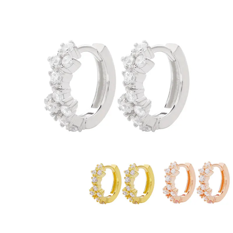 

Серьги-кольца SHADOWHUNTERS из стерлингового серебра 925 пробы с блестящими цирконами, модные женские украшения для свадьбы, роскошные серьги