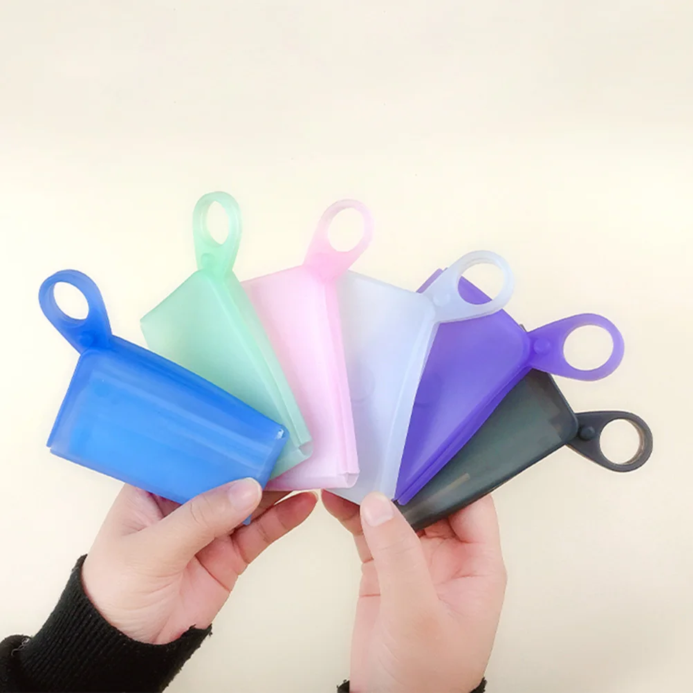 

2 шт. портативные зажимы для хранения масок силиконовый временный держатель маски водонепроницаемый компактный для ежедневного использования путешествия шопинг розовый