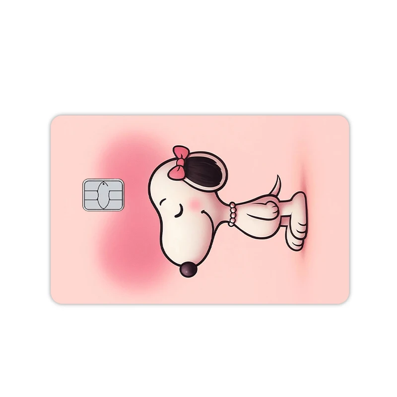 أزياء أنيمي سنوبيس الكرتون بطاقة الائتمان ملصقات الجلد للصغيرة الكبيرة لا رقاقة لامعة طبقة رقيقة واقية الديكور بطاقة الخصم مائي