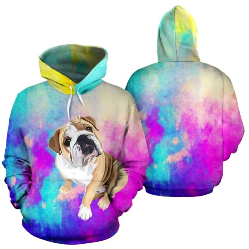 Hot Sale Men Women English Bulldog Dog 3d Hoodies Long Sleeve Sweatshirts Styles Pullover Tracksuit Super Deals Hoody Clothing