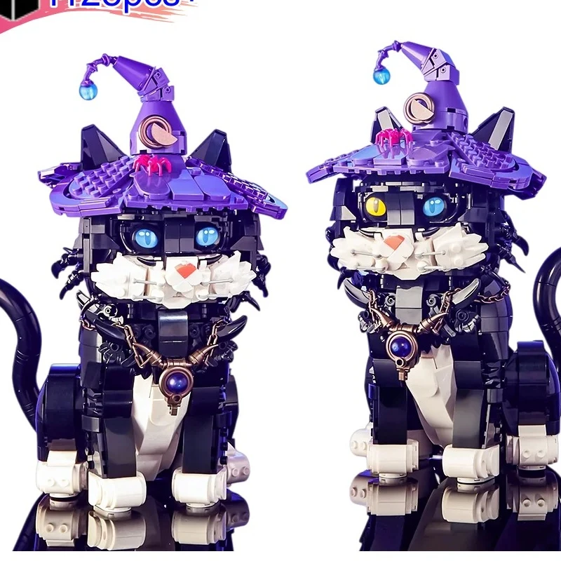 2026 kreative DIY Magie Film Welt Magie Katze Bausteine Set MOC Montage Spielzeug Für Kinder Geburtstag Weihnachten Geschenke 1128 stücke