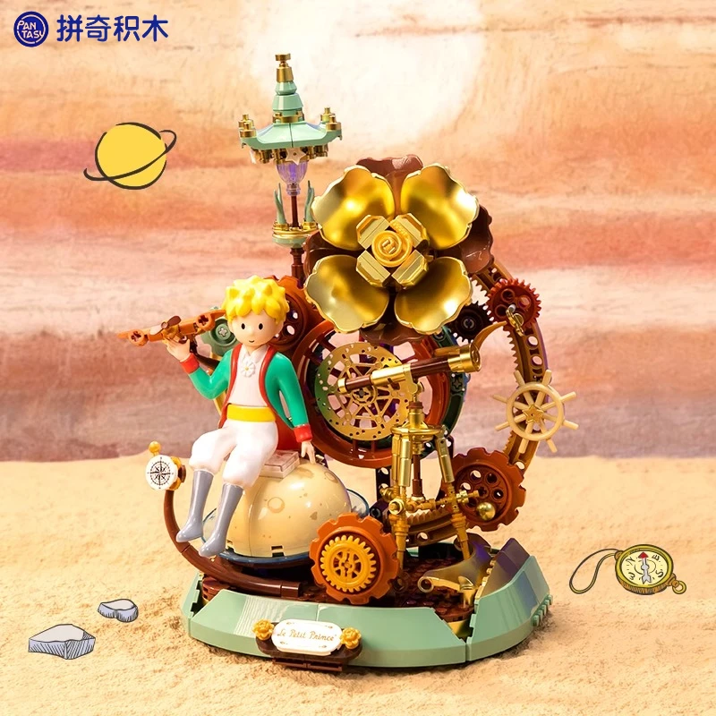 Pantasy-Bausteine: Die Star Journey des kleinen Prinzen, kleine Partikel, für Kinder, Bauspielzeug, Stern, Garten, Modell, Ornament, Geschenk