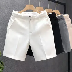 Pantalones cortos informales coreanos para hombre, traje de alta calidad, transpirables y cómodos, chándal, 2024