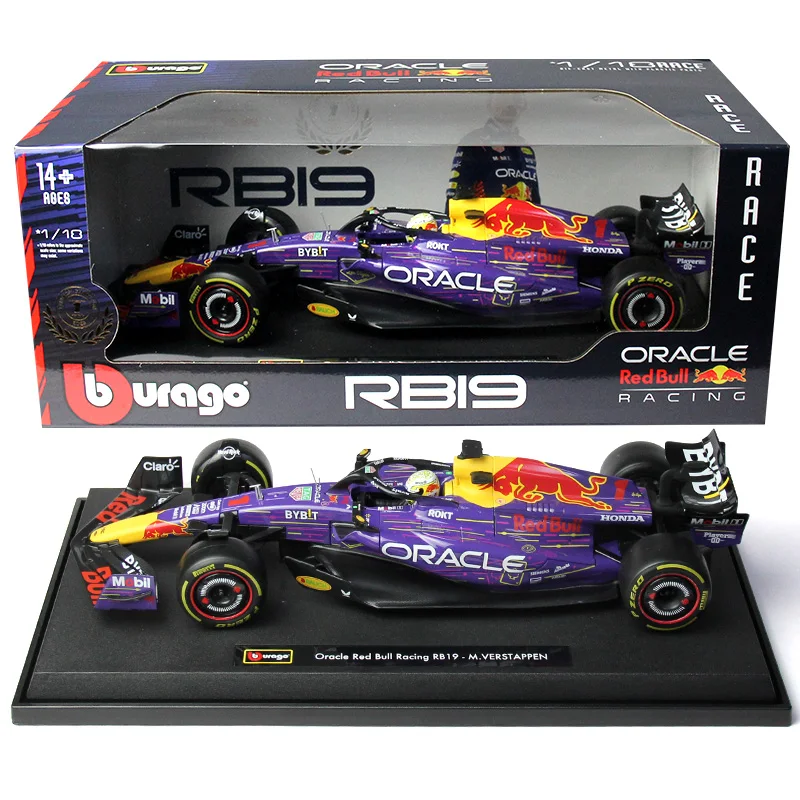 Bburago 1/18 2023 F1 Red Bull RB19 #1 Max Verstappen #11 Sergio Perez Car Model Formula 1 Racing Alloy DIecast Vehicles Toy Gift