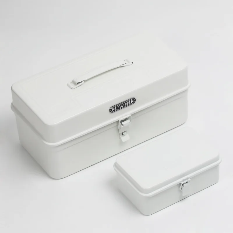 Japanese-Style White All- Toolbox Iron Medicine Box Steel Storage Metal