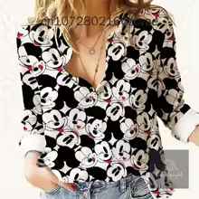 Disney Mickey Mouse Women's Blouses Shirt