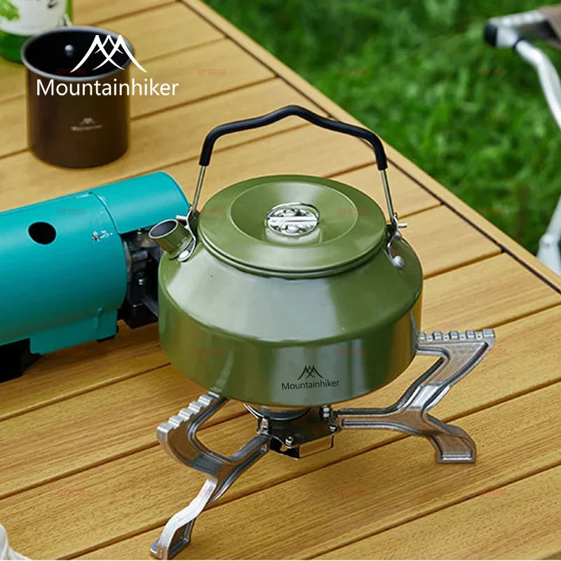 

Mountainhiker 1.4L Portable Camping Boiling Kettle Lightweight Outdoor Water Kettle Coffee Pot for Travel Hiking Picnic Cooking