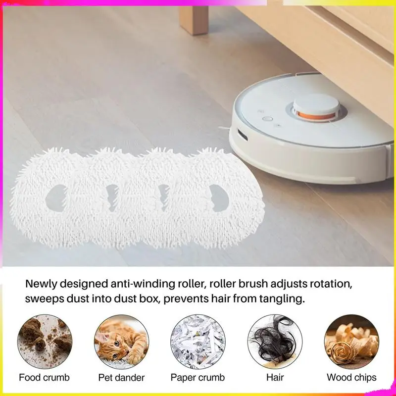 M04K 22 Uds. Adecuado para Narwal T10 accesorios de Robot de barrido filtro de Cepillo Lateral pantalla trapo paño de mopa