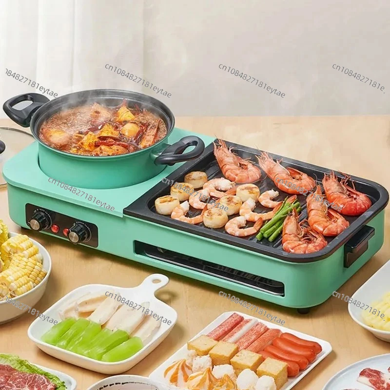 

Electric dish hot pot Lamian Noodles soup hot pot baking pan instant kitchen hot pot non stick electric baking pan