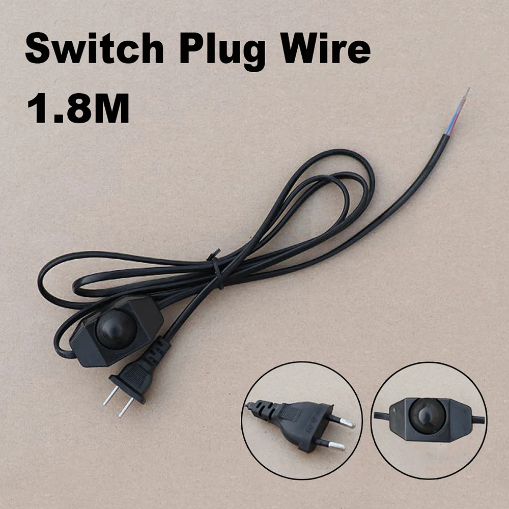 T8 T5 2/3Pin Integrated LED Lamp Tube Connector 6FT 1.8M Plug Connection Line/Dimmer Switch Cable Light Power Supply Line