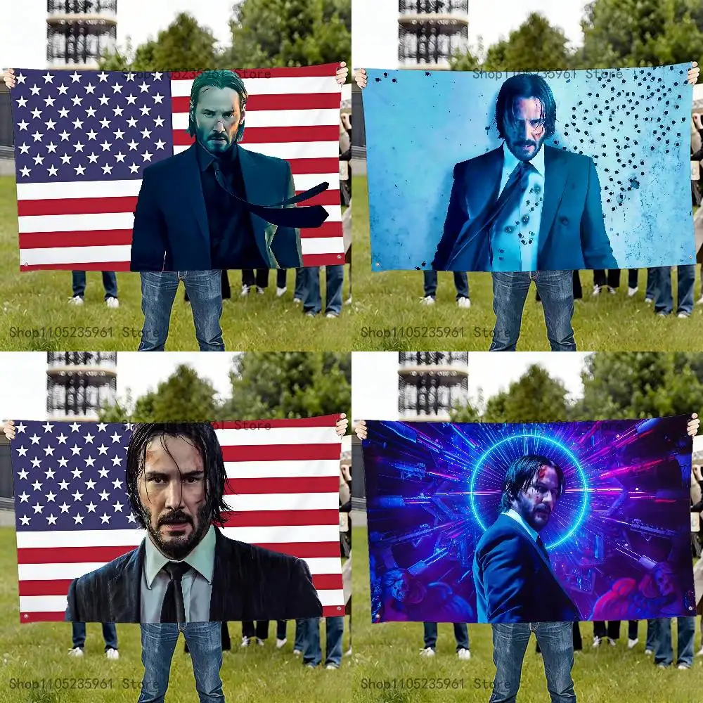 

J-John W-Wicks American Flag For 60*90cm 60*110cm 150*200cm 100*150cm 80*120cm 50*70cm Bedroom Banner Tapestry